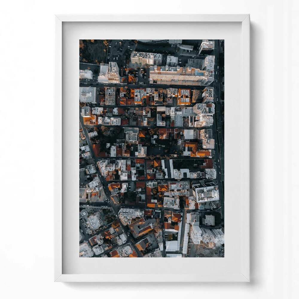 Tablou living cu rama modern Vedere de sus Limassol Cipru