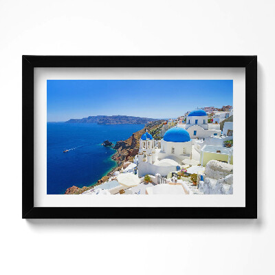 Tablou living cu rama original O privire asupra arhitecturii Greciei