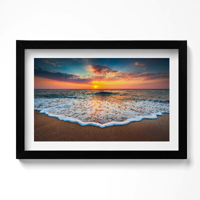 Tablou rama original Peisaj cu apusul soarelui peste mare