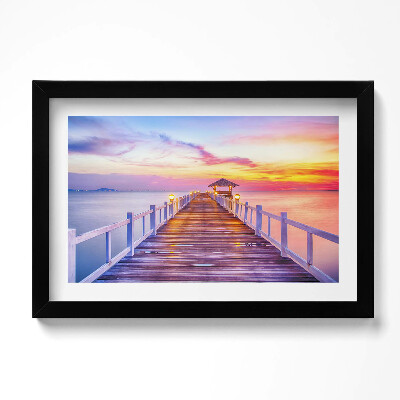 Tablou rama original Podul împădurit din port