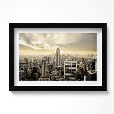 Tablou living cu rama original Panoramă a clădirii Empire State