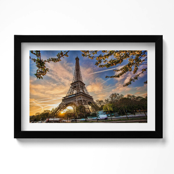Tablou living cu rama original Turnul Eiffel din Paris