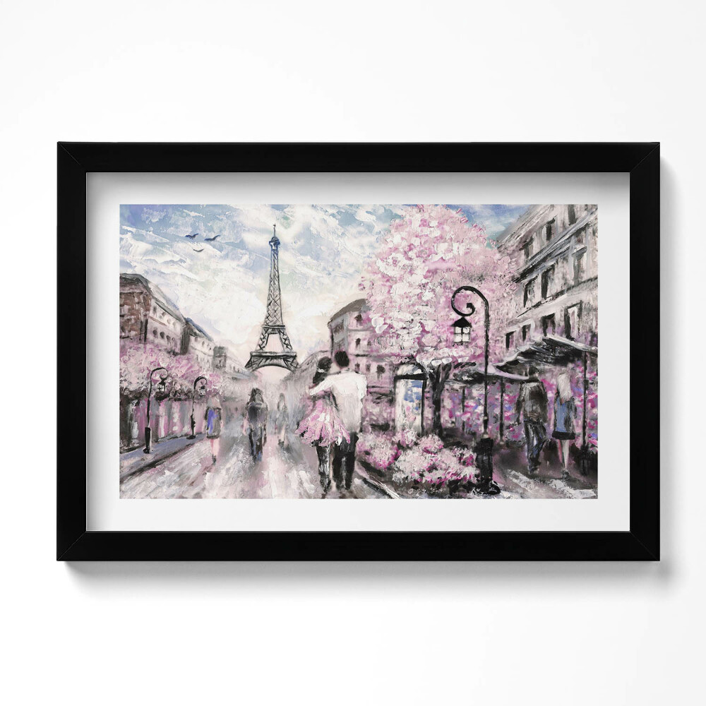 Tablou rama original Paris și Turnul Eiffel