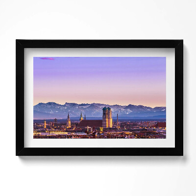 Tablou living cu rama original Alpii germani din München