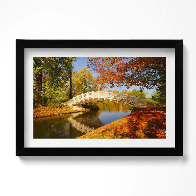 Tablou rama original Parcul Woerlitzer în Toamna Aurie