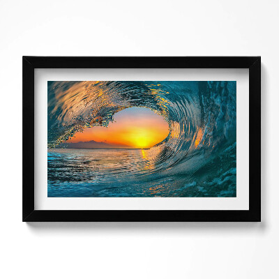 Tablou rama original Val de apă la apus