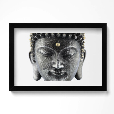 Tablou rama original Capul unei statui a lui Buddha