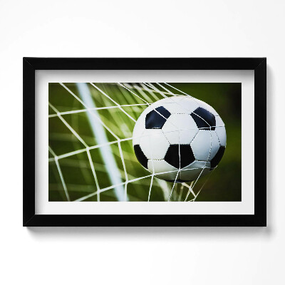 Tablou living cu rama original Mingea în poartă