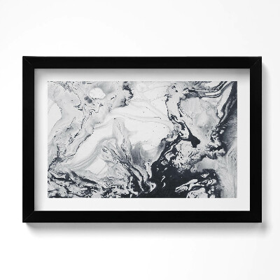 Tablou living cu rama original Abstractizare cu cerneală - Marmură de cerneală
