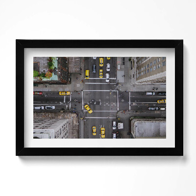 Tablou living cu rama original Manhattan, a 5-a bulevardă, New York