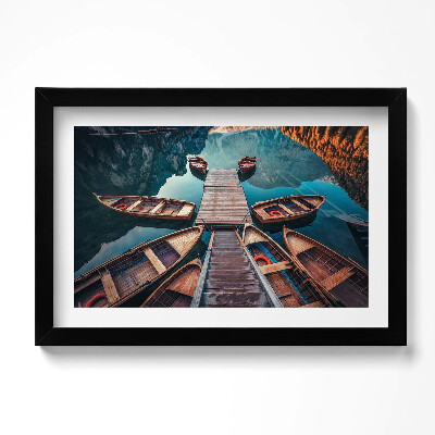 Tablou rama original Digul și Lacul Pragser Wildsee