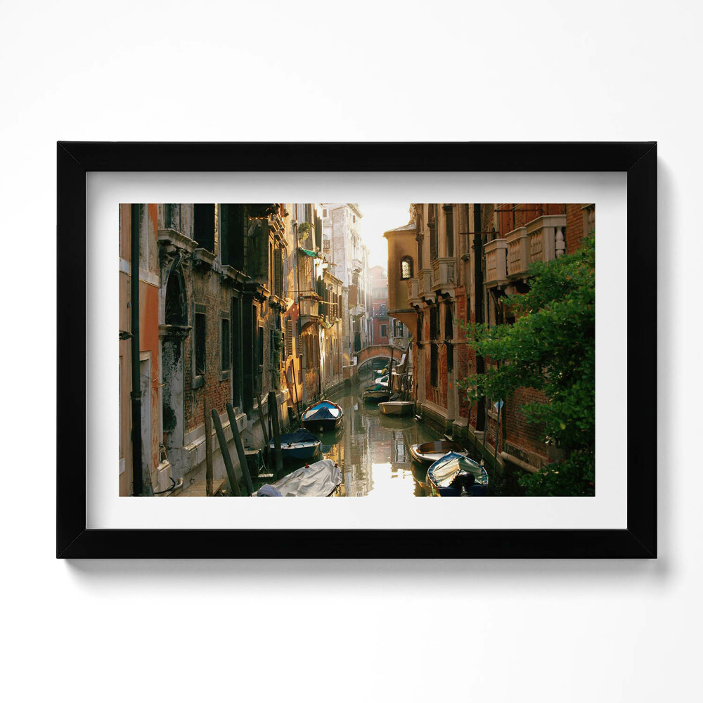 Tablou rama original Romantismul Veneției Canalul Mare