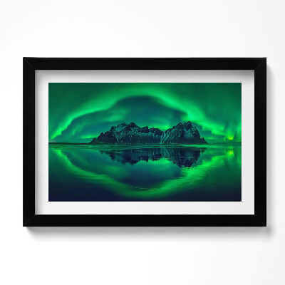 Tablou rama original Aurora Boreală - Imagine în Oglindă