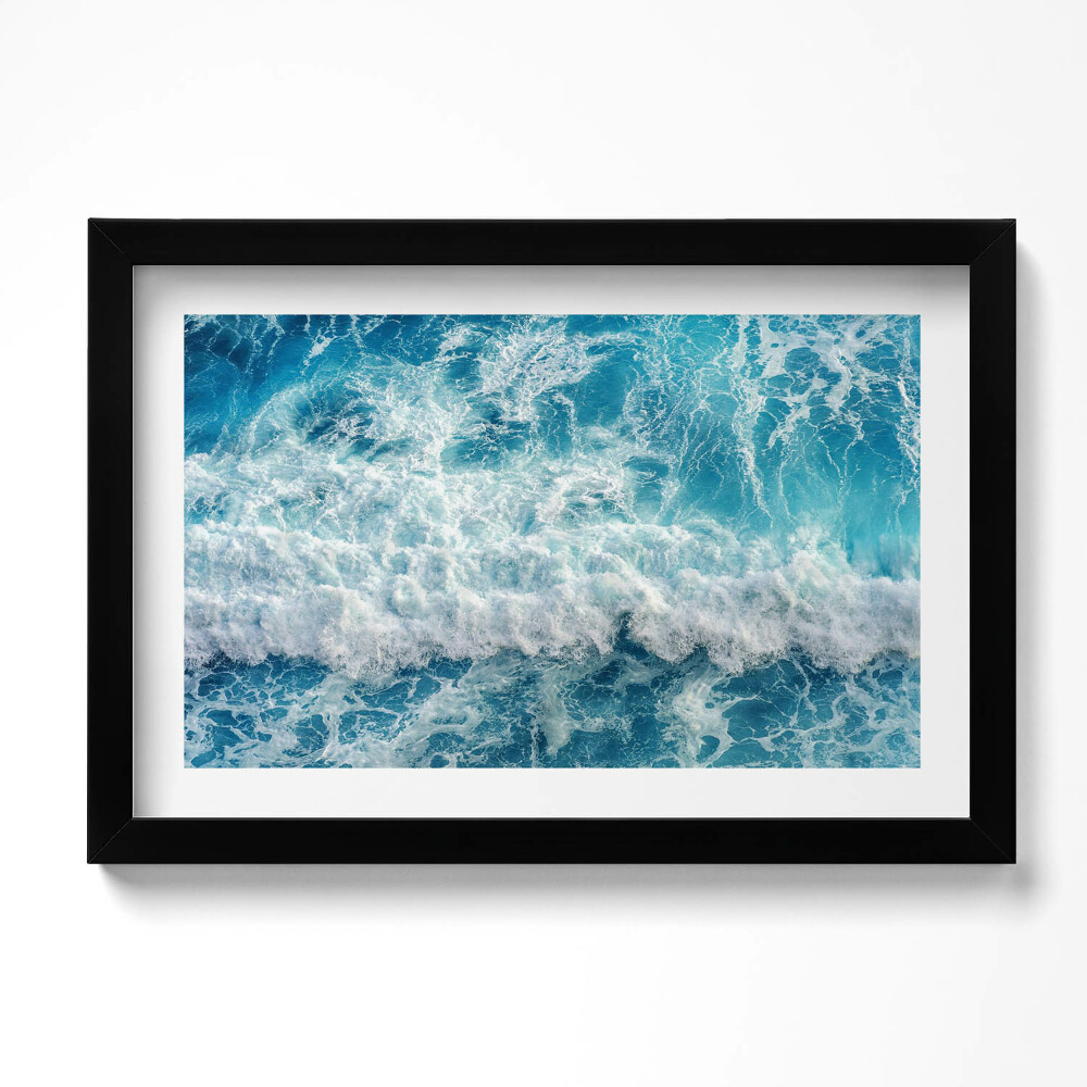 Tablou rama original Vedere aeriană a unui val oceanic