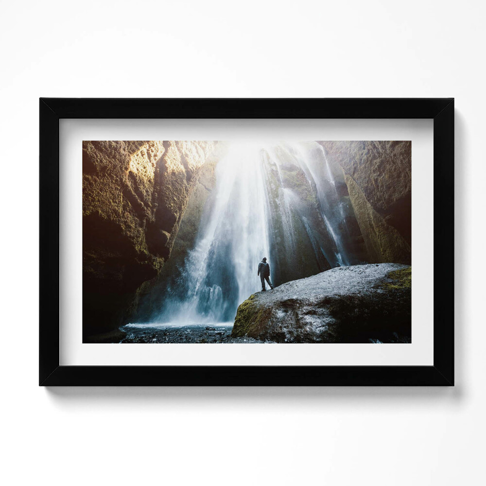 Tablou rama original Vedere a cascadei Gljufrabui