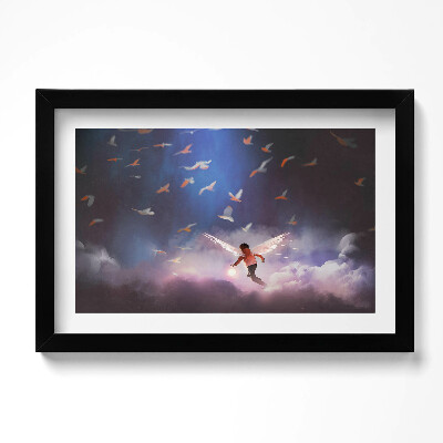 Tablou rama original Băiat cu aripi de înger