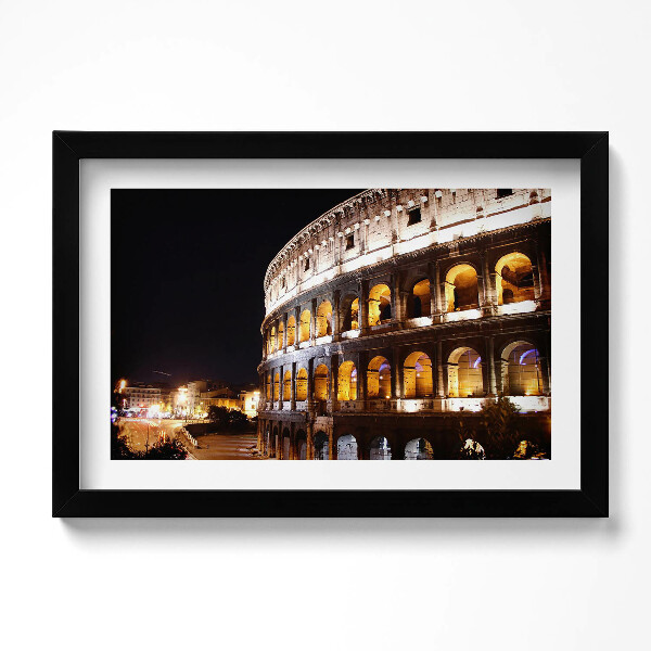 Tablou living cu rama original Colosseumul din Roma