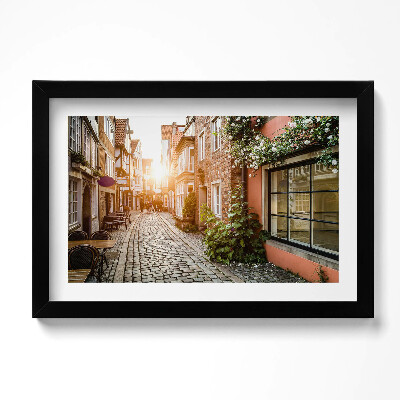 Tablou rama original Stradă italiană printre clădiri