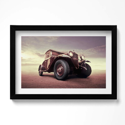 Tablou living cu rama original Auto - Mașină de epocă