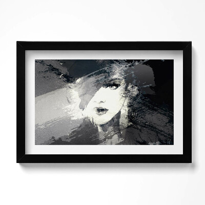 Tablou rama original Femeie în stil acuarelă