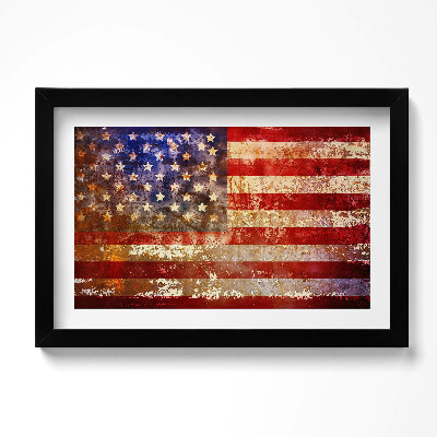 Tablou rama original Steagul SUA vintage