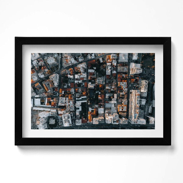 Tablou living cu rama original Vedere de sus Limassol Cipru