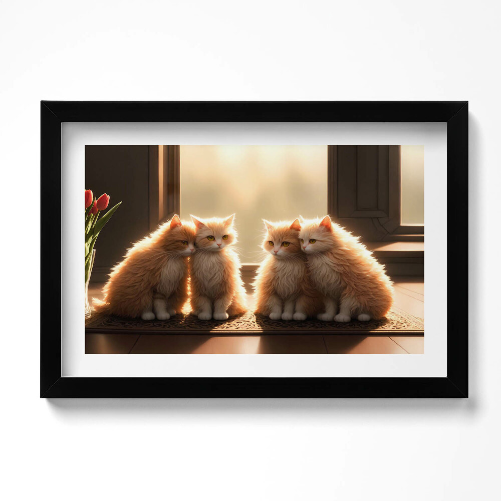 Tablou rama original Pisicuțe dulci