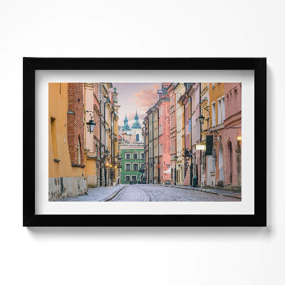 Tablou rama original Orașul Vechi din Varșovia