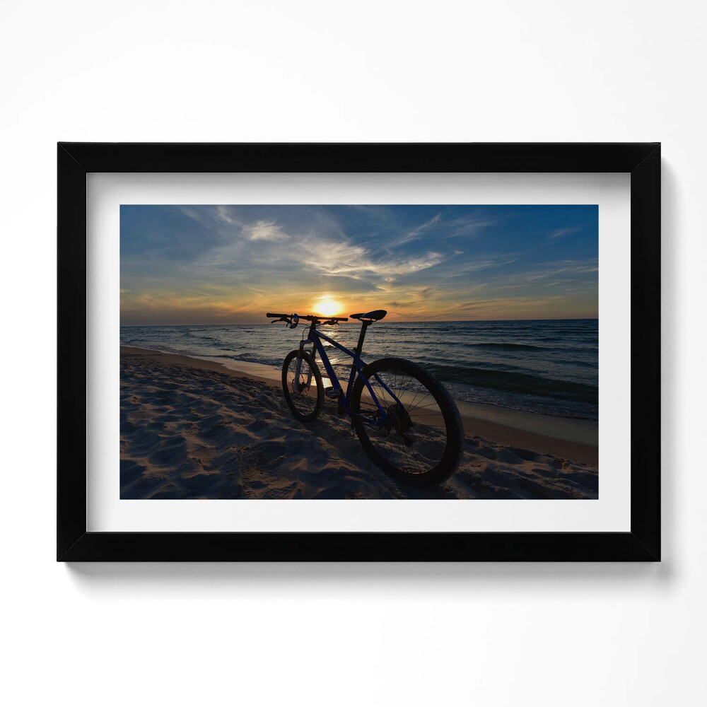 Tablou rama original Bicicletă Marea Baltică