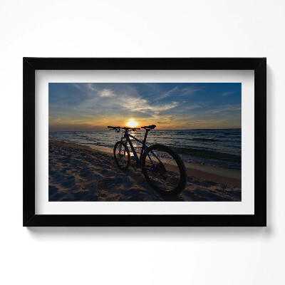 Tablou rama original Bicicletă Marea Baltică