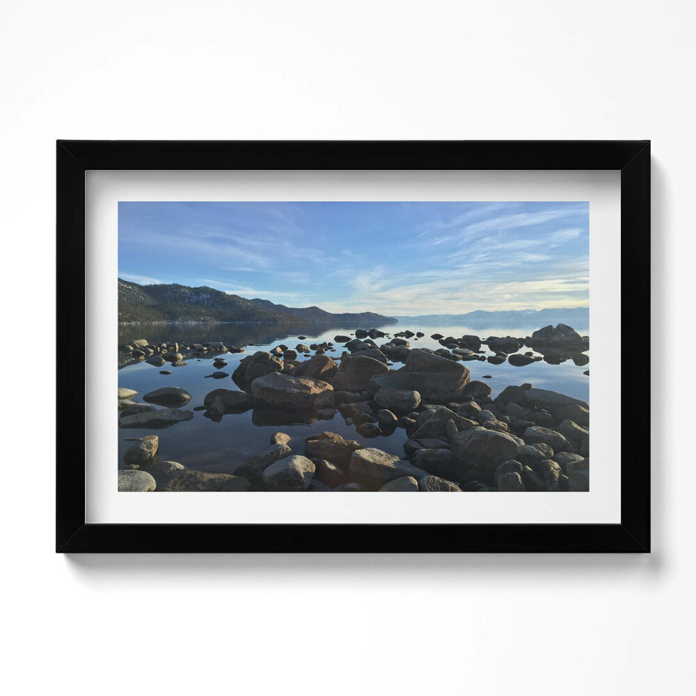 Tablou rama original Pietre sub un cer înnorat