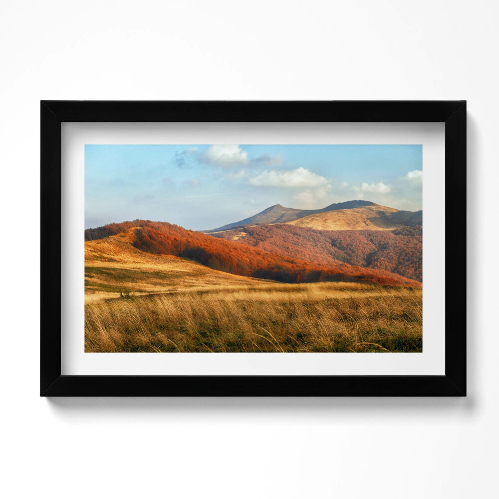 Tablou rama original Peisaj montan în toamnă