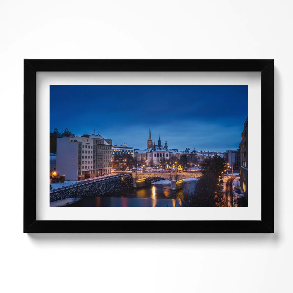 Tablou rama original Panorama Pilsen Republica Cehă