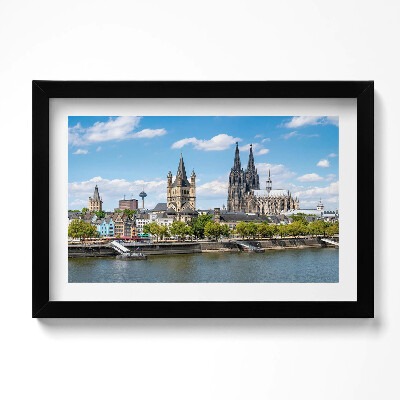 Tablou living cu rama original Panorama din Köln