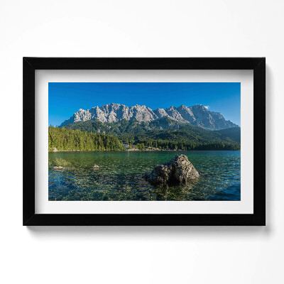 Tablou living cu rama original Vârful Zugspitze, Germania