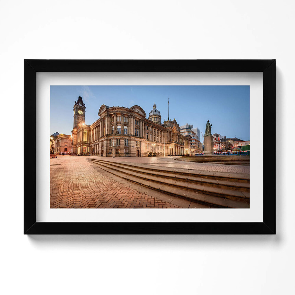 Tablou living cu rama original Primăria orașului Birmingham, Anglia