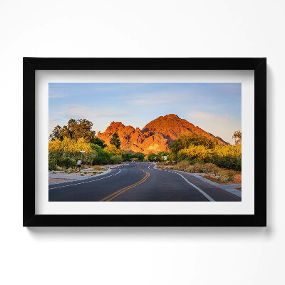 Tablou rama original Vedere a Muntelui Camelback