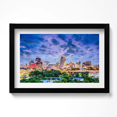 Tablou rama original Peisajul orașului San Antonio