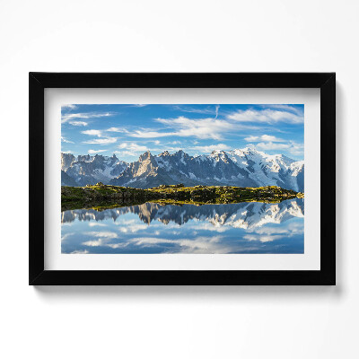 Tablou rama original Valea Chamonix, Alpii Francezi