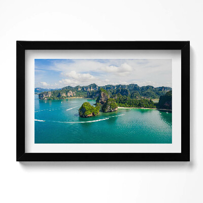 Tablou rama original Insulă în Thailanda