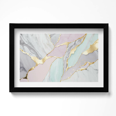 Tablou rama original Marmură pastelată
