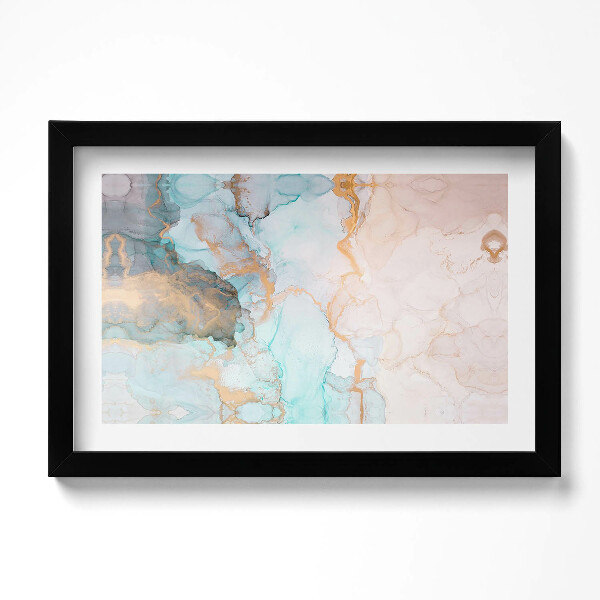 Tablou living cu rama original Marmură abstractă