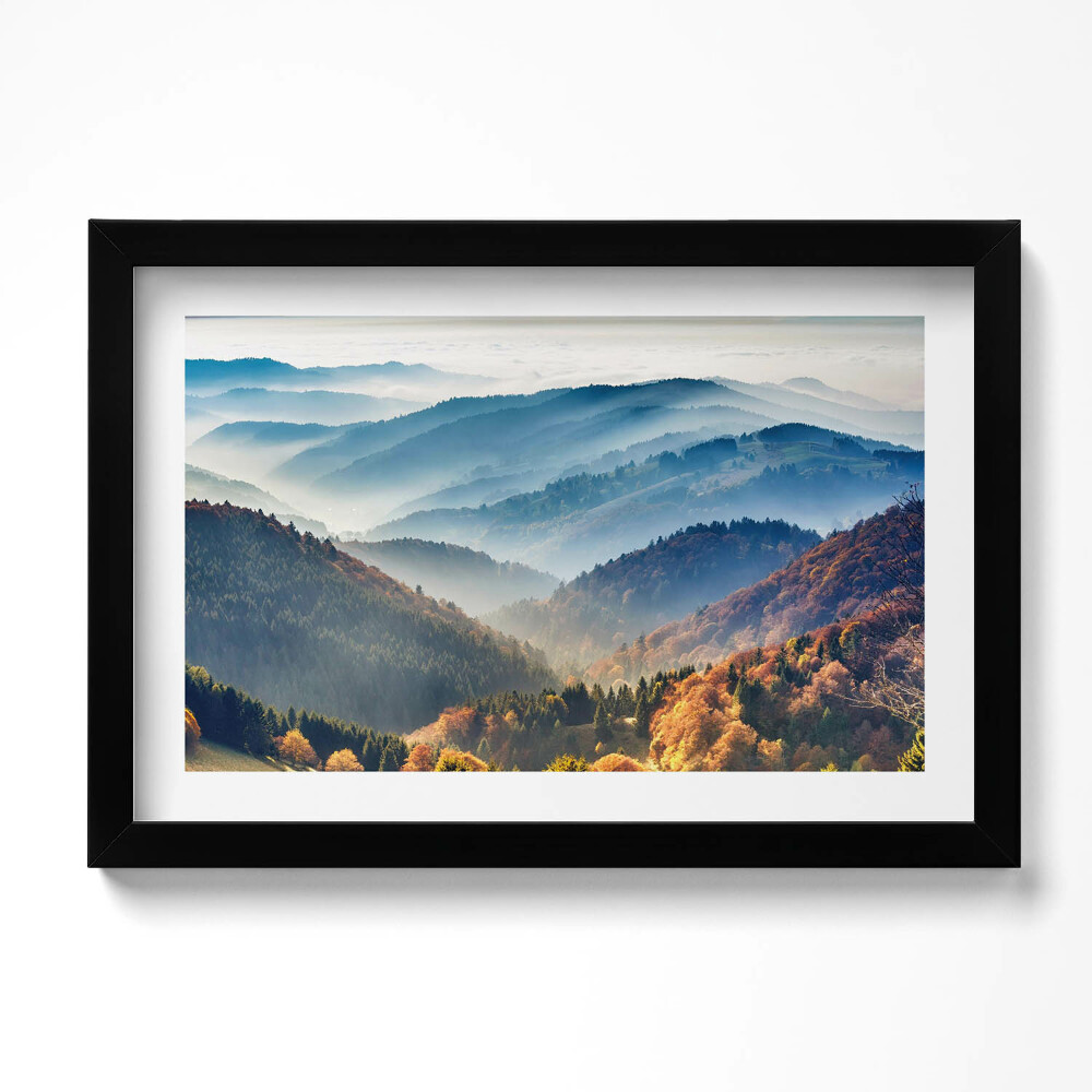 Tablou rama original Peisaj montan