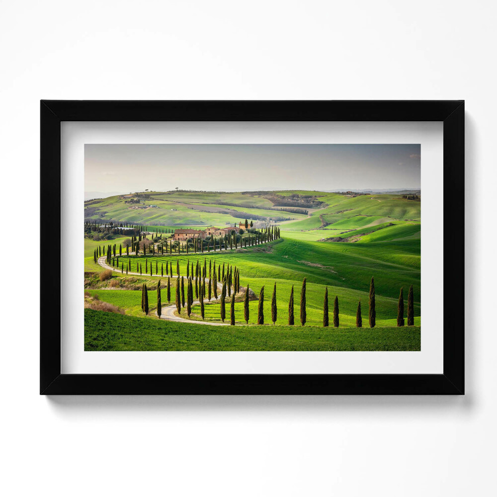 Tablou living cu rama original Peisaj cu atmosferă italiană