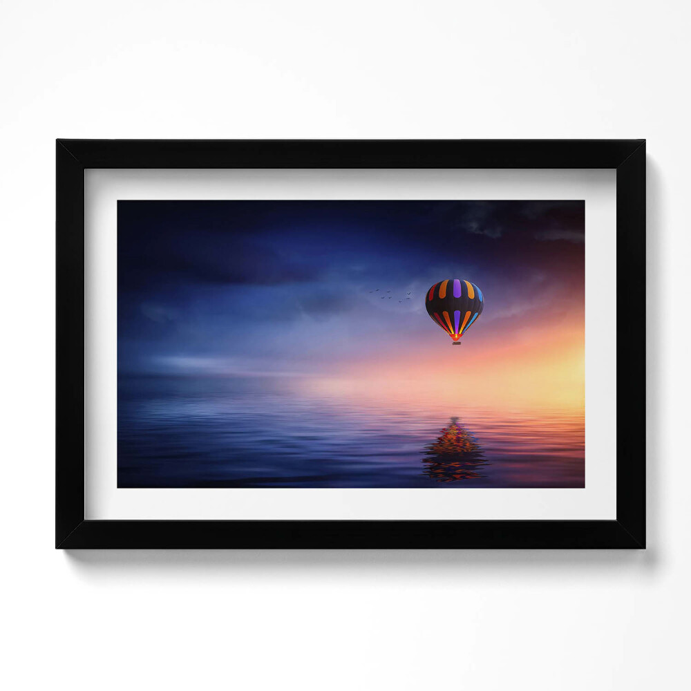 Tablou rama original Balon deasupra apei