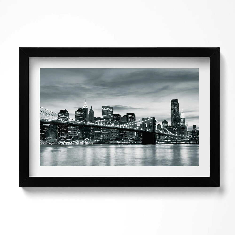 Tablou rama original Podul Brooklyn - Noua Panoramă