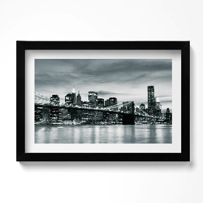 Tablou rama original Podul Brooklyn - Noua Panoramă