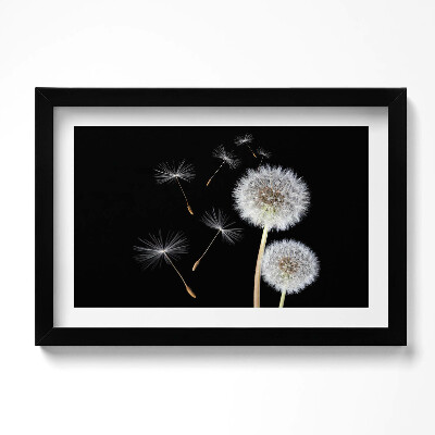 Tablou living cu rama original Două păpădii