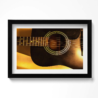 Tablou rama original Instrument de chitară neagră