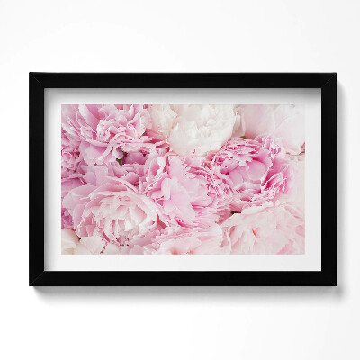 Tablou rama original Bujori cu flori delicate